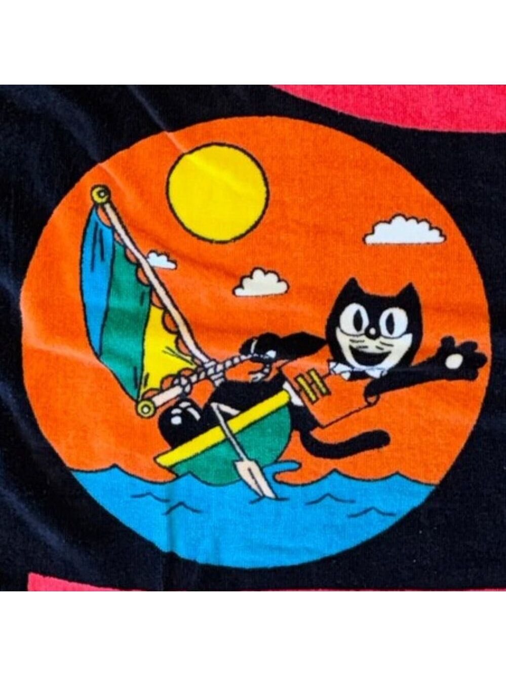 Vintage Kit Cat klock clock Beach Towel - Picture 5 of 6